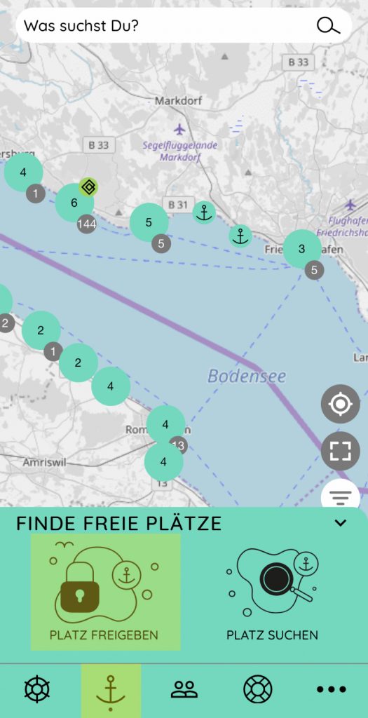 Liegeplatz freigeben