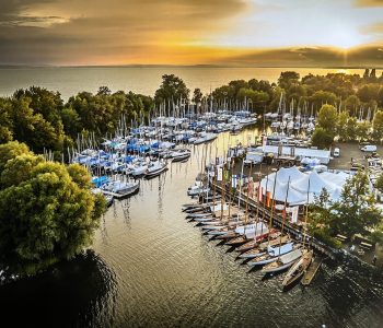 Yacht-Club Langenargen Hafen von oben